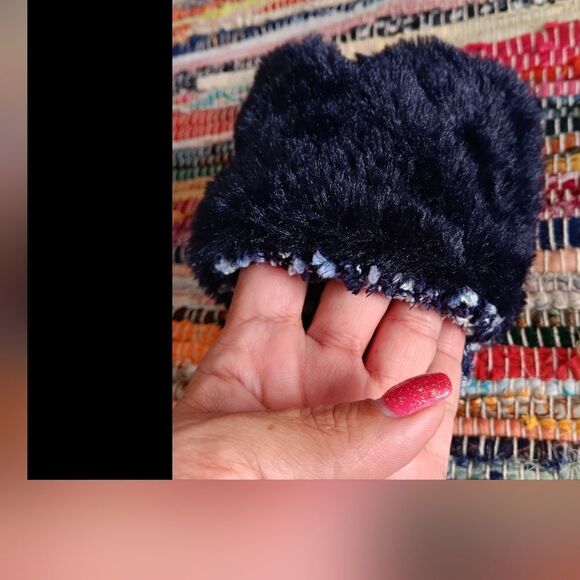 NWOT JAN & BLEECKER Multi-Colored Blue Confetti Sock Slippers S/M - Picture 4 of 6